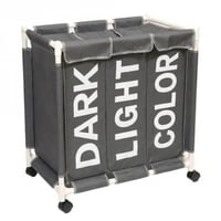 سلة غسيل 3 اقسام متعددة الالوان