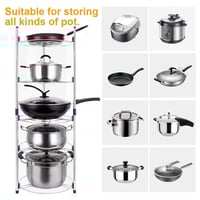 منظم مطبخ 5 ادوار استيل