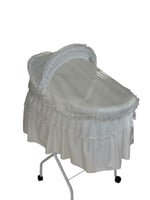 سله موسي بقاعدة متينه بلون أبيض - أنيق ومريح