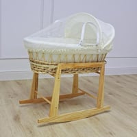 سلة موسى اكس حامل هزاز خشبي