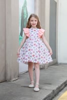 فستان قطن ملون