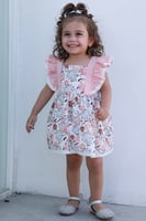 فستان بناتي زهري مشجر 1325