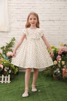 فستان بناتي خفيف بطبعة ورد BM1442