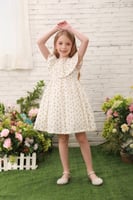 فستان بناتي خفيف بطبعة ورد BM1442