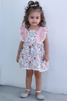 فستان بناتي زهري مشجر 1325