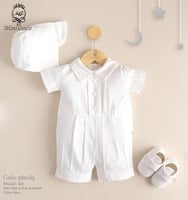 طقم مواليد ابيض