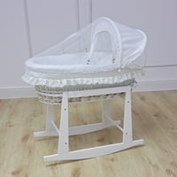 سلة موسى اكس حامل هزاز ابيض