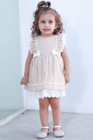 فستان بناتي أزرق دانتيل