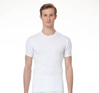 فانلة رجالي برومان قطن نصف كم دائري