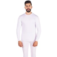 فانلة دروش رجالي فرو كم طويل ابيض