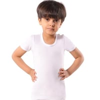 طقم بايونير قطن اطفال نصف كم مع هاف