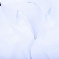 ثوب تفصال قلاب سحاب سادة أبيض شبابي