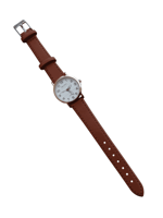 ساعة جلد شبابي ولادي عقارب ارقام