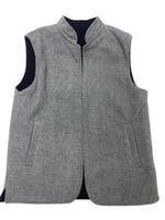 سديري شتوي رجالي سوري جوخ وجهين اسود على رصاصي