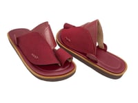 نعال وطني رجالي عنابي T21