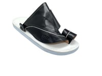 نعال وطني رجالي عنابي على اسود T11