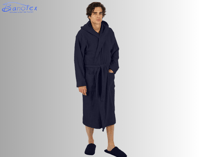 طقم روب استحمام بانوتكس مع قبوع قطن 100% - 3 قطع