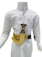 جنبية ولادي وسط ذهبي راس خشبي