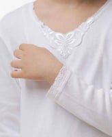 بيجامة الاصيل اطفال دانتيل ابيض