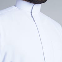 ثوب الدفه رجالي ابيض ساده