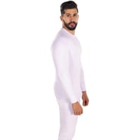 فانلة دروش رجالي فرو كم طويل ابيض