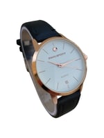 ساعة يد اوين سبورت دائري جلد