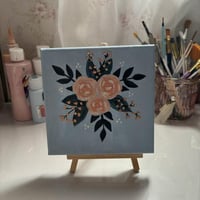 لوحة الورود الوردية