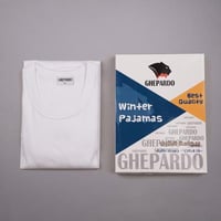 طقم بيجامة شتوية لون ابيض | جيباردو