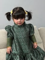 فستان شالكي بتصميم حصري وجديد