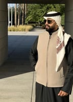 سديري جوخ دبل فيس بيج - اوف وايت