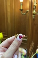 خاتم بالحرف تصميم فخامة مع تصميم القلب