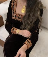 جلابيه رمضاني مخمل تراثي