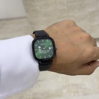 ساعة كاسيو السعودية اسود مع اخضر