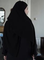 طرحة ساده لون اسود