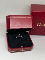 خاتم carter الماسي فضي