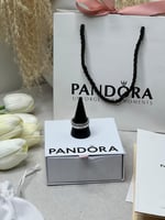 خاتم باندورا PANDORA فضي كرستالة فضي