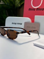 نظارة miu miu إطار تايقر- عدسة بني