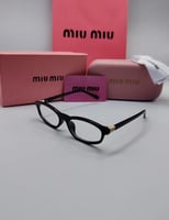 نظارة miu miu أطار اسود عدسة شفاف