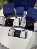 طقم شومية ذهبي احمر