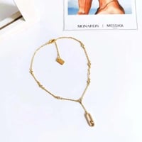 سلسال MESSIKA معدن ذهبي مع حلق