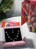 سلسال الفرشات أزرق فضة عيار 925