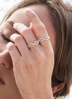 خاتم مايلي ماربن apm فضي ( فضة عيار 925 )