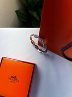 إسوارة HERMES وجهين لون فضي