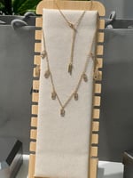 سلسال مع حلق MESSIKA معدن ذهبي