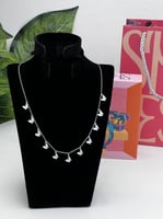 سلسال فضي فراشات فضة عيار 925