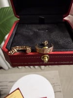 حلق كارتيه - لون روز قولد