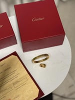 أسوارة + خاتم cartier مقاس 15 سم ذهبي