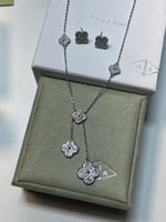 طقم van cleef فضي