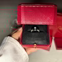 خاتم carter الماسي فضي