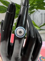 خاتم العين فضه عيار925